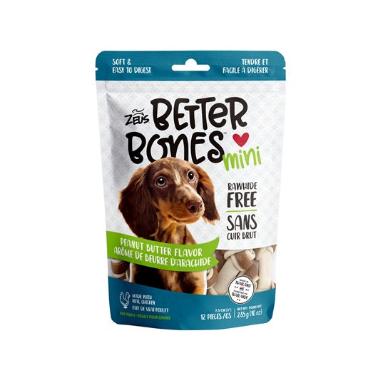 Zeus Better Bones Peanut Butter Mini Bones 12 Pack