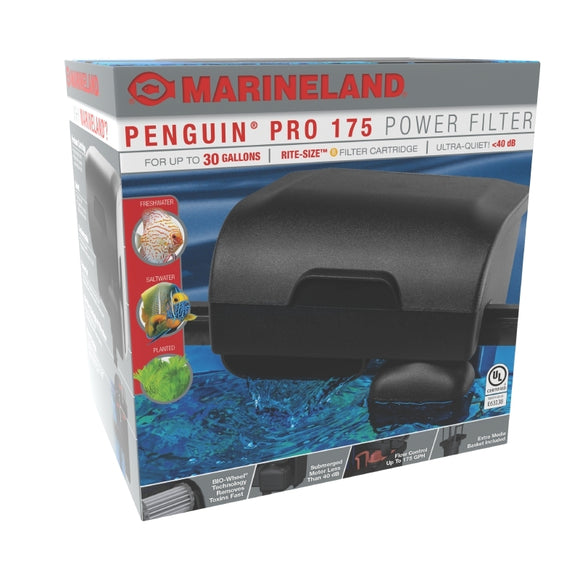 Marineland Penguin Pro 175 Power Filter for up to 30 Gallons fish tank aquarium AQ-78179 047431781795
