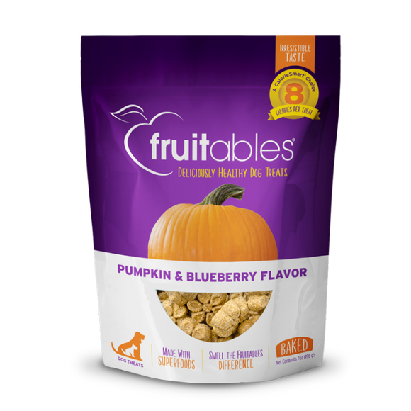 895352002150 Fruitables Baked Pumpkin & Blueberry Dog Treats 7 oz 044-2157