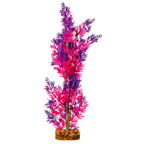GloFish Aquarium Plant Purple & Pink decoration large sized glow fish glo  046798780892 AQ-78089 AQ78089