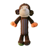 RPJX3 035585421223 kong adorable adorables monkey patches plush dog toy XL extra large bottle