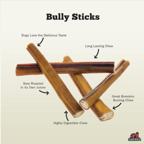 REDBARN Naturals Odor-Free Bully Stick 12 inch