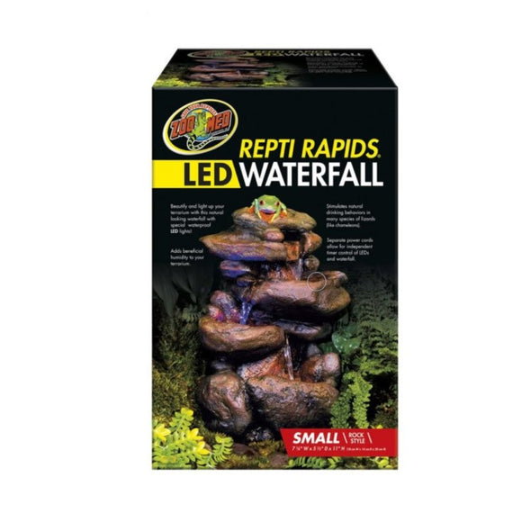 Zoo Med Repti Rapids ReptiRapids led Waterfall rock style small RR-21 097612910216 box packaging terrarium