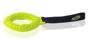 NERF DOG Tire Glide Tug Small Yellow