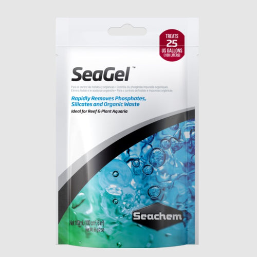 Seachem SeaGel sea gel 100 ML 000116006507 65 removes phosphates po4 silicates and organic waste