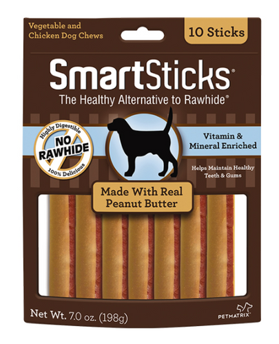 SmartBones Peanut Butter SmartSticks - 10 Pack