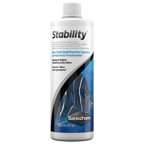 000116012300 123 stability Seachem Stability Bacterial Bio-Filter Supplement 500ml 500 ml 16.9 oz ounces bottle