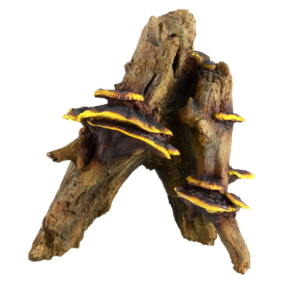 Ornament Stump with Mushrooms, XLarge
