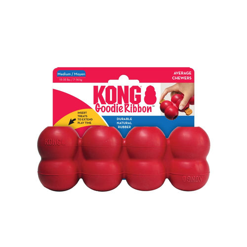 TGS2 kong goodie ribbon medium dog toy 035585356259 rubber average chewers