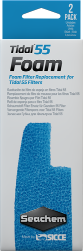 000116065030 6503 Seachem Tidal Blue Foam filter 55 replacement 2 pack
