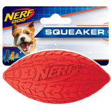 nerf dog tire squeak football small medium 4 6 inch