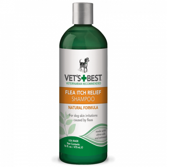 Vet's Best Flea Itch Relief Shampoo for Dogs 16 oz
