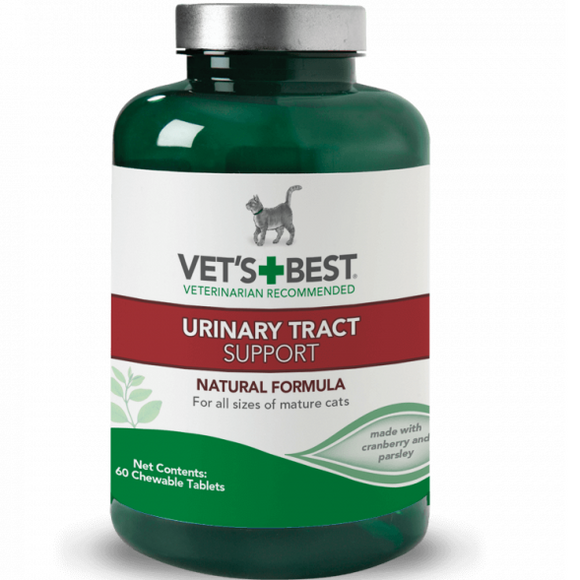 031658101146 Vet's Best Urinary Tract Support for Cats 60 Tablets vets best