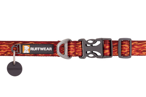 Ruffwear Flat Out Collar Ember Distortion Buckle V-Ring Connection Attachment