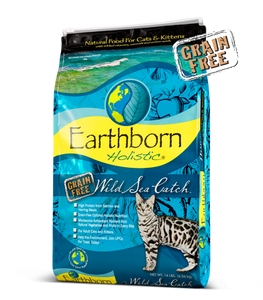 Earthborn Holistic Wild Sea Catch Grain-Free Dry Cat Food frain free 034846718317
