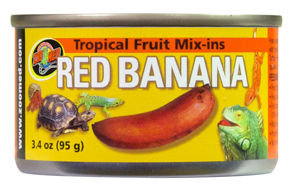 Zoo Med Tropical Fruit Mix-ins, Red Banana 3.4 oz