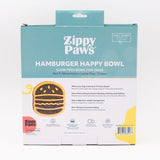 zippy paws happy bowl hamburger burger slow feeder bowl ZP1416 073156 810032684167