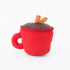ZippyPaws Holiday Hot Cocoa Mug Plush Dog Toy