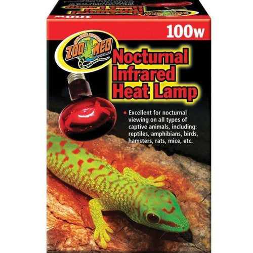 Zoo Med Nocturnal Infrared Heat Lamp Bulb 100w 100 watt RS-100 097612331004