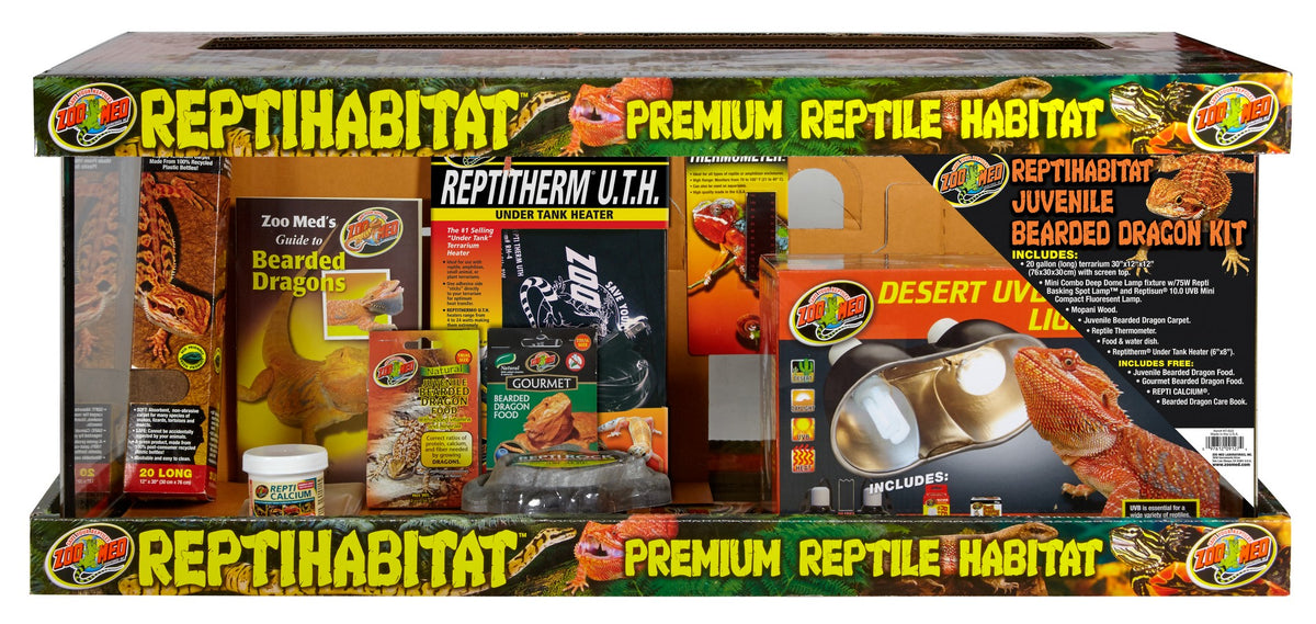 Zoo Med 20 Gallon ReptiHabitat Juvenile Bearded Dragon KIt