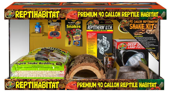 Zoo Med 40 Gallon ReptiHabitat Snake Kit