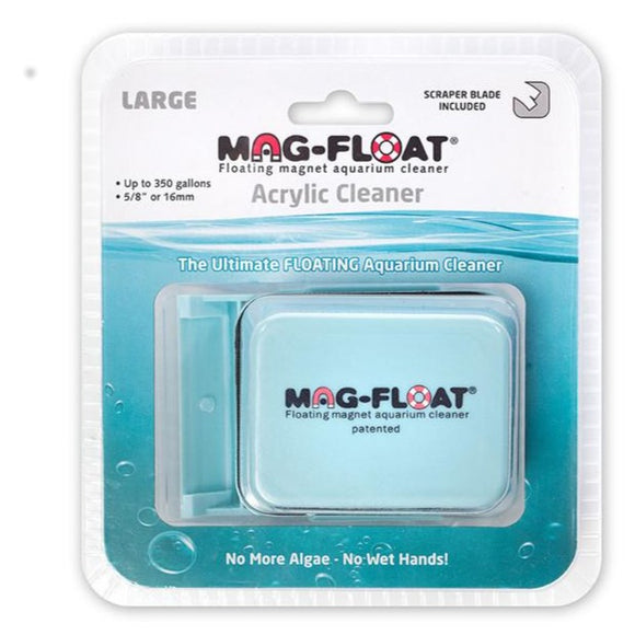mag-float mag float floating algae cleaning magnet acrylic large cleaner up to 350 gallons 00360 790950003601