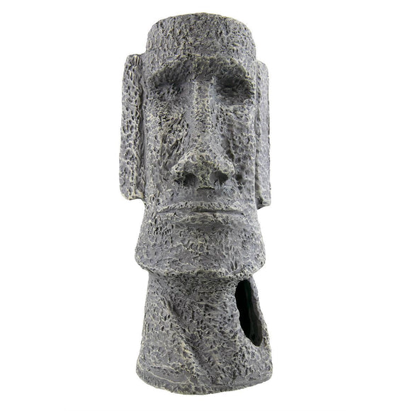 Ornament Stone Moai Statue - Grandville, MI - Blue Fish Aquarium
