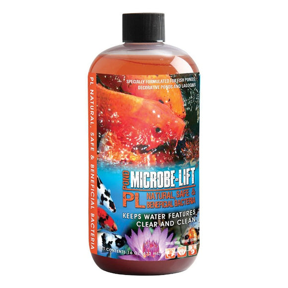 097121943453 Microbe-Lift PL Outdoor Pond Beneficial Bacteria biological 16 oz  10plp