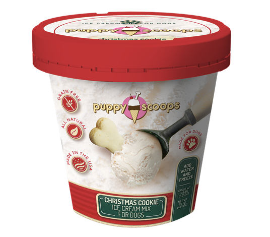 Puppy Cake Puppy Scoops Holiday Christmas Cookie Ice Cream Mix