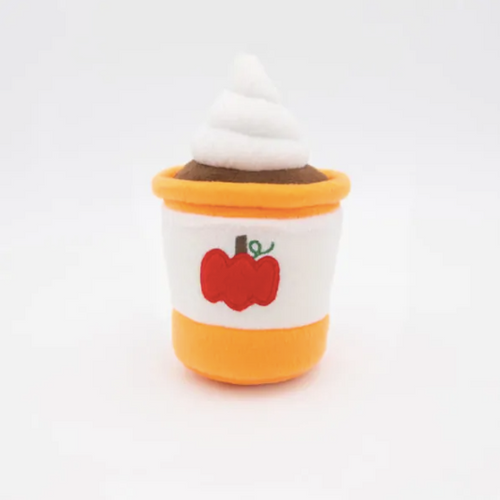 ZippyPaws NomNomz Pumpkin Spice Latte Plush Dog Toy