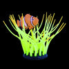 Glow Aquarium Ornament Air-Action Bubbling Clownfish & Yellow Anemone