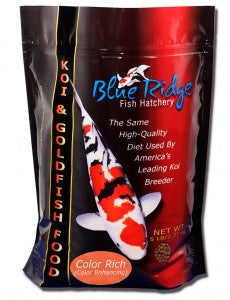 Blue Ridge Koi Goldfish Color Rich 2 pound lbs Color enhancement