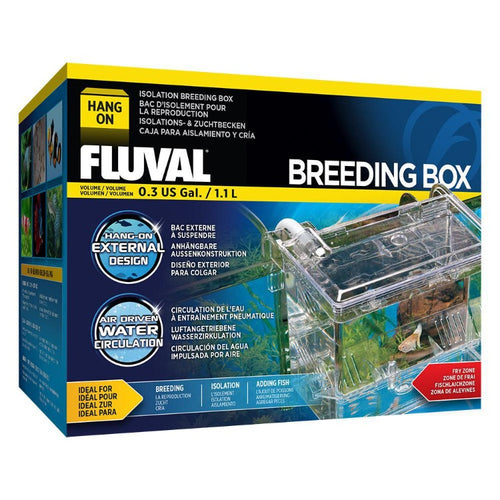 015561109420 10942 Fluval Hang-On External Isolation & Breeding Box - Medium 0.3 gallon box boxed HOB