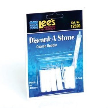 Discard-A-Stone 6 Pack - Coarse Bubbles lee's aquarium and pet products  12520 010838125202