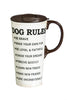 Decorative Travel Mug: Dog Rules