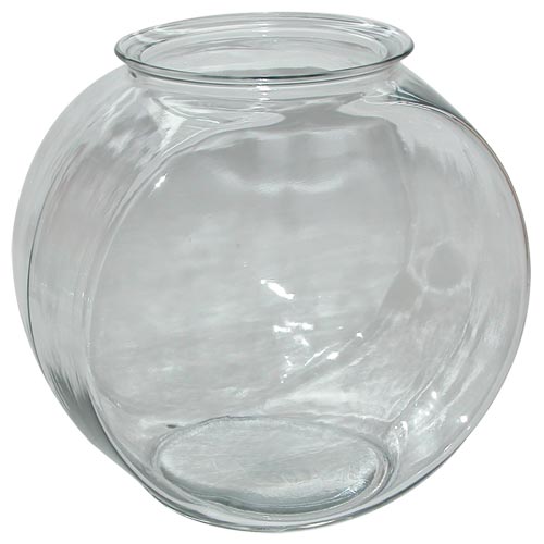 Glass Betta Bowl - 1/2 Gallon Drum