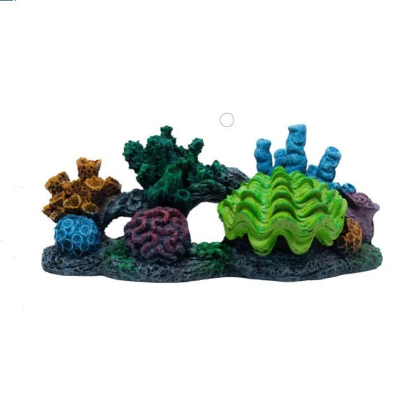 GloFish Aquarium Ornament Air-Action Coral & Clam XL