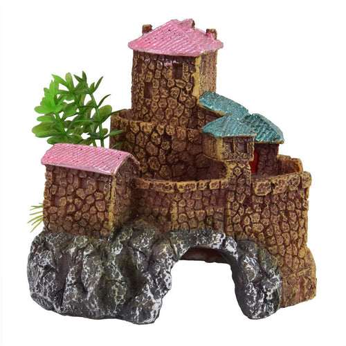 Ornament Pink Roof Castle - Small