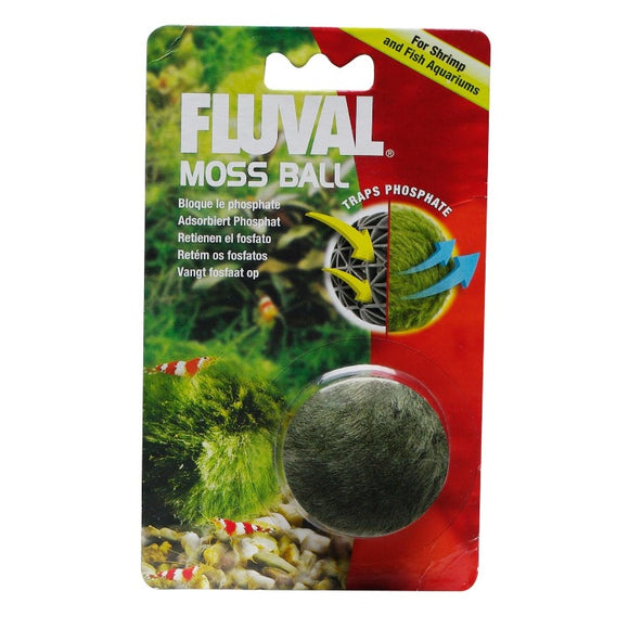 Fluval moss ball shrimp adsorbs traps phosphate A1344 015561113441