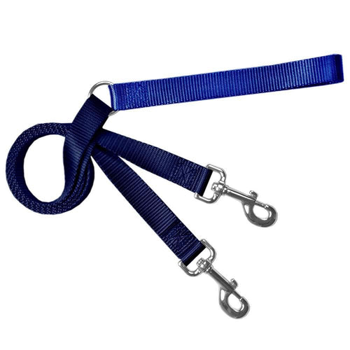 2 Hounds Double Connection Training Leash - Royal Blue/Navy Blue