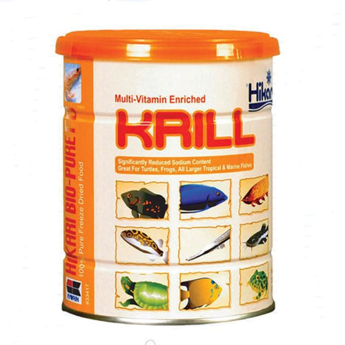 Hikari Bio-Pure Freeze Dried Krill 3.53 oz tropical fish and turtle food  042055334174 33417