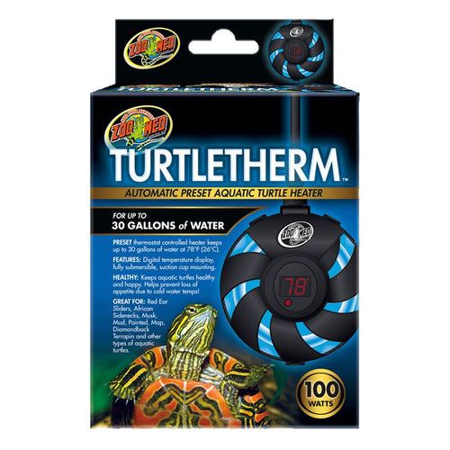 Zoo Med TurtleTherm Automatic Preset Heater 100 watt - 30 gallons of water