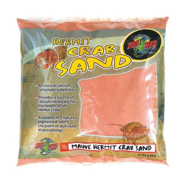 Zoo Med Hermit Crab Sand - Mauve 2 lb 097612009231 hc-2m