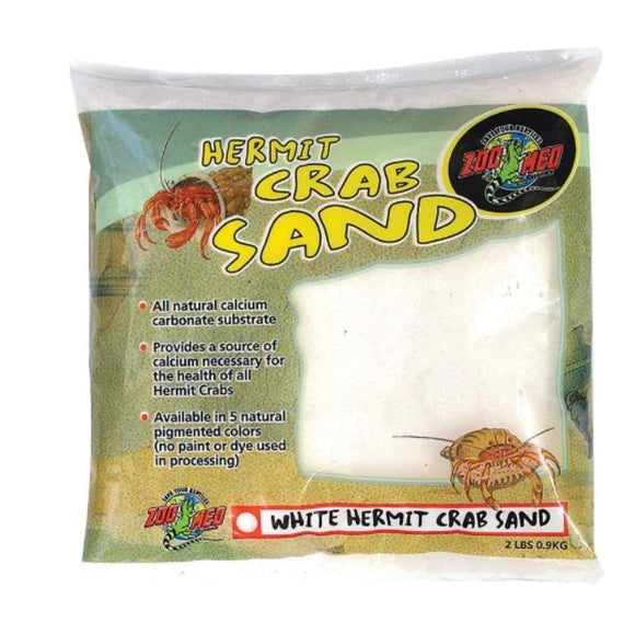 Zoo Med Hermit Crab Sand - White 2 lb 097612009217 hc-2w