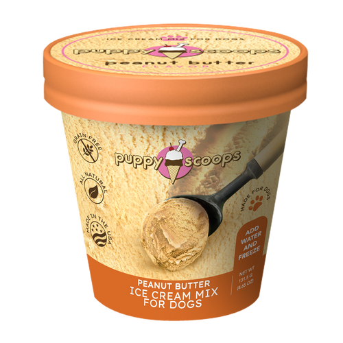 puppy cake puppy scoops ice cream mix for dogs peanut butter 16 ounce oz 91086640 173021010 091037866400