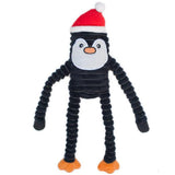 zp616 zippy paws holiday crinkles penguin small plush dog toy 818786016166
