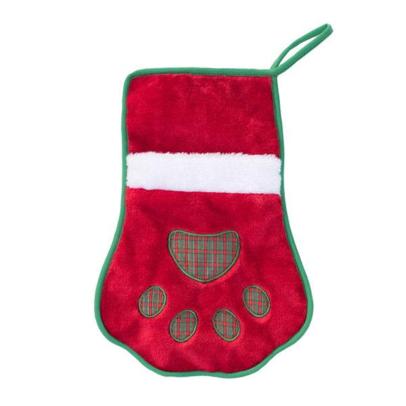 zippy paws holiday red stocking zp677 818786016777